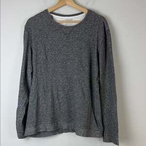 Vince Charcoal Long Sleeve Men's Tee Size Extra Large